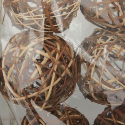 Traditional Dried Plant Orbs & Vase Filler - Set of 3