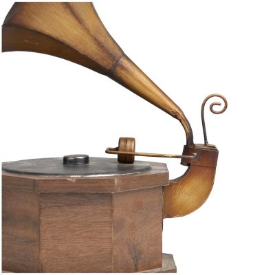 Vintage Metal Gramophone