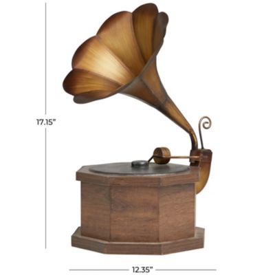 Vintage Metal Gramophone