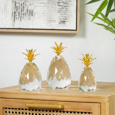Contemporary Crystal Sculpture - Set of 3