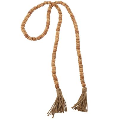 Bohemian Mango Wood Garland with Tassel