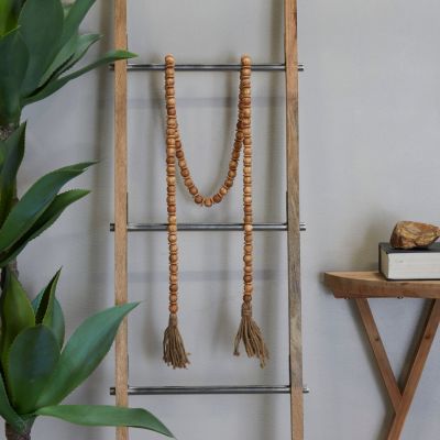 Bohemian Mango Wood Garland with Tassel