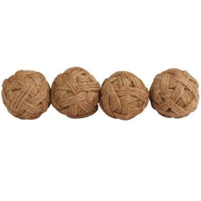 Natural Jute Orbs & Vase Filler - Set of 4