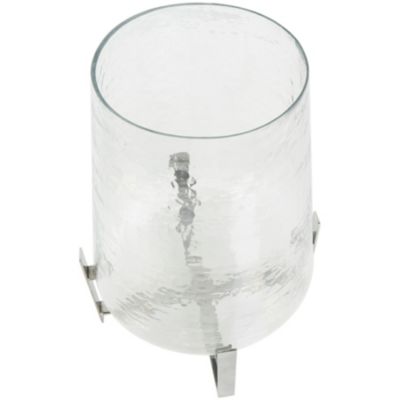 Contemporary Stainless Steel Hurricane Lamp