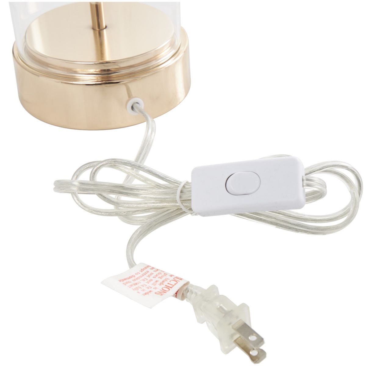 Glam Tempered Glass Table Lamp