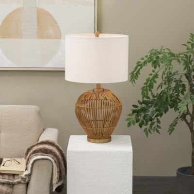 Bohemian Rattan Table Lamp