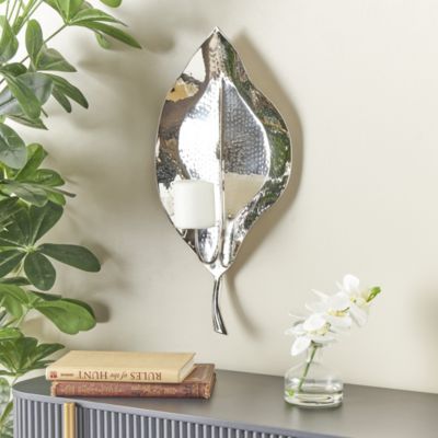 Glam Stainless Steel Metal Wall Sconce