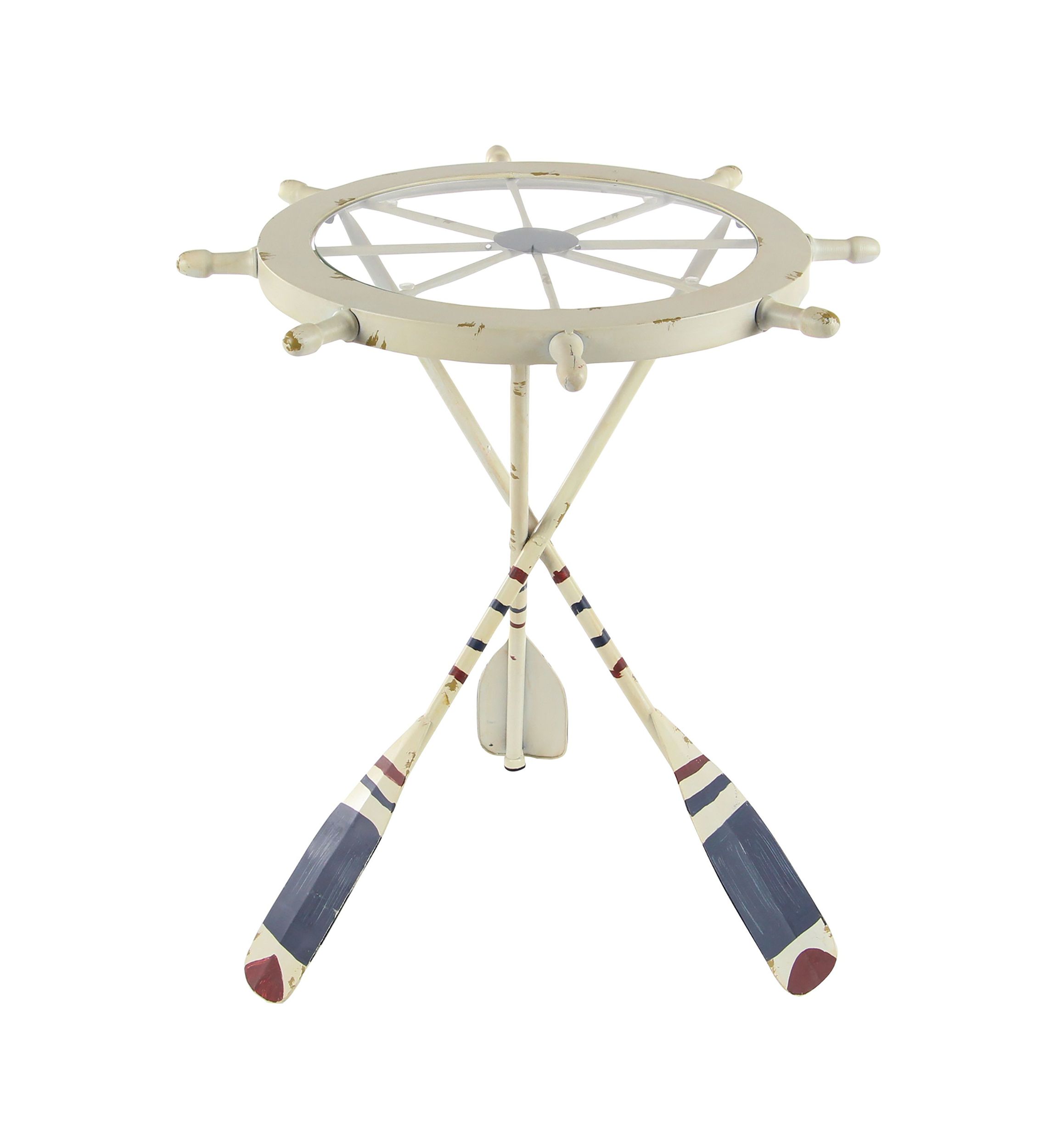 Nautical Metal Accent Table
