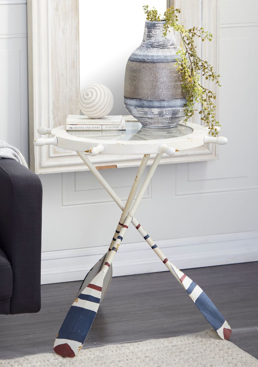 Nautical Metal Accent Table