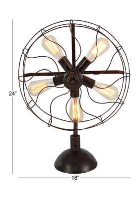 Industrial Metal Accent Lamp