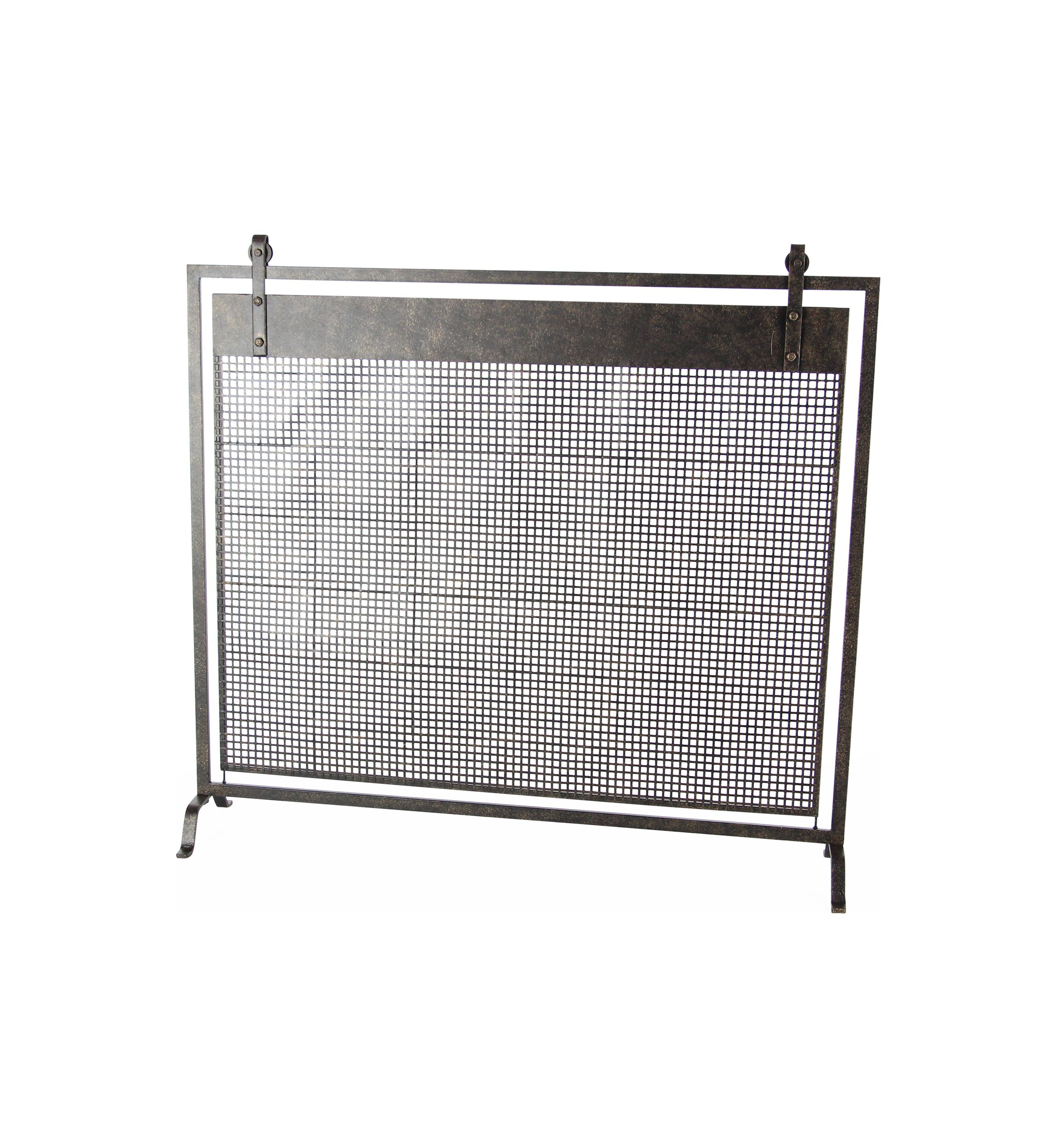 Contemporary Metal Fireplace Screen