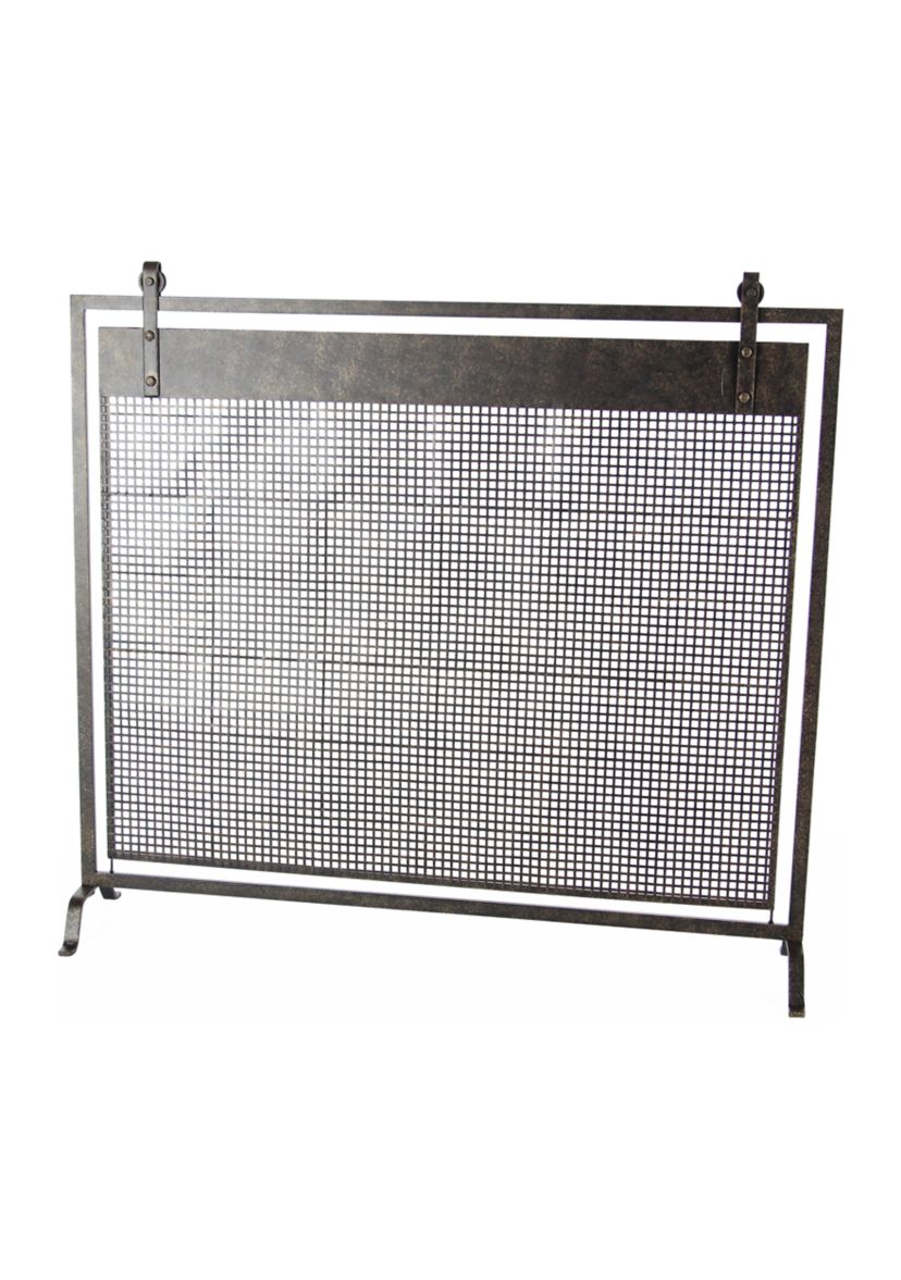 Contemporary Metal Fireplace Screen