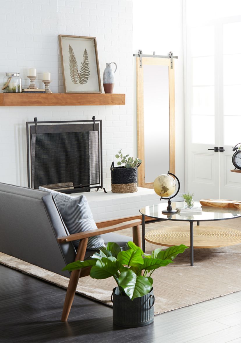 Contemporary Metal Fireplace Screen