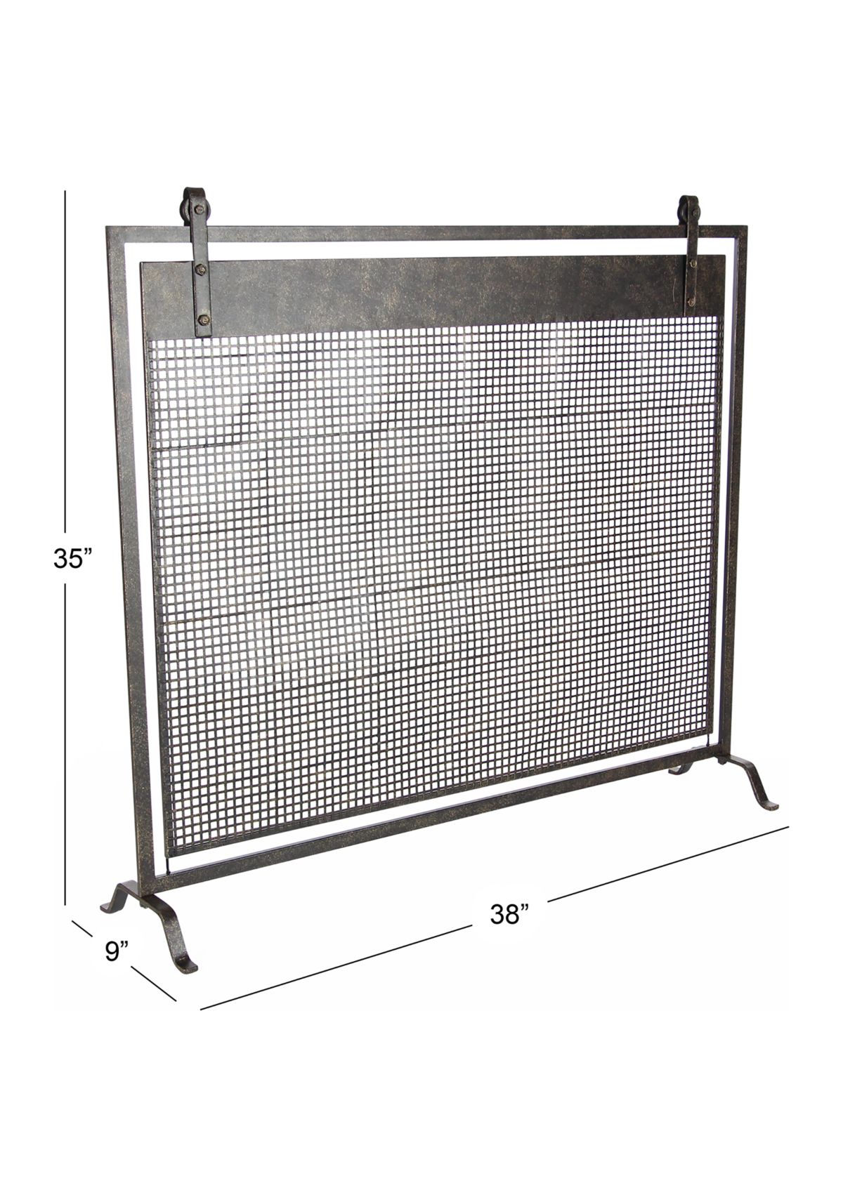 Contemporary Metal Fireplace Screen