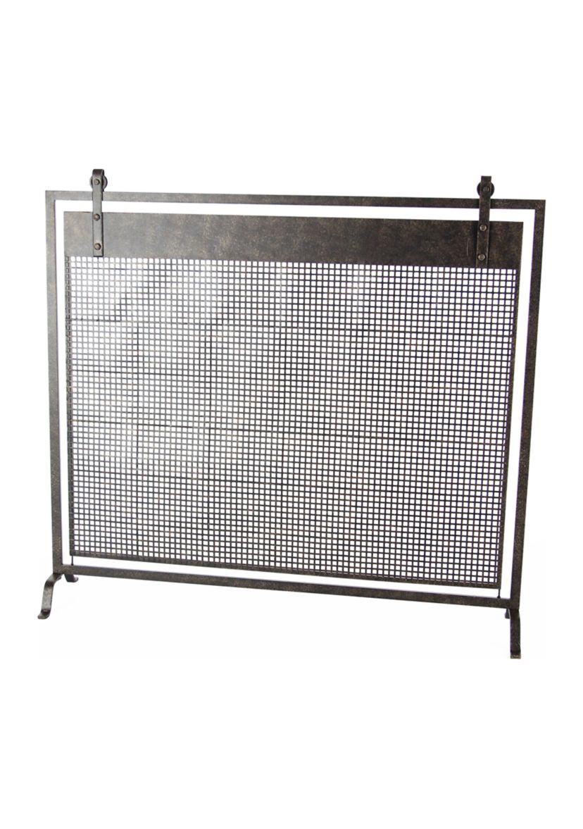 Contemporary Metal Fireplace Screen