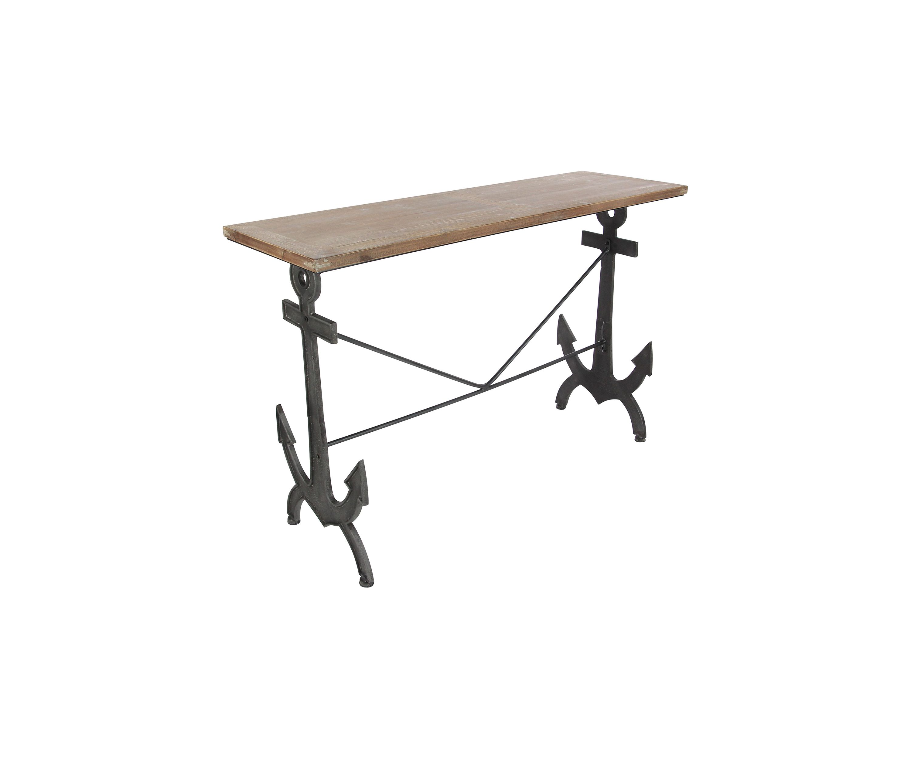 Coastal Metal Console Table