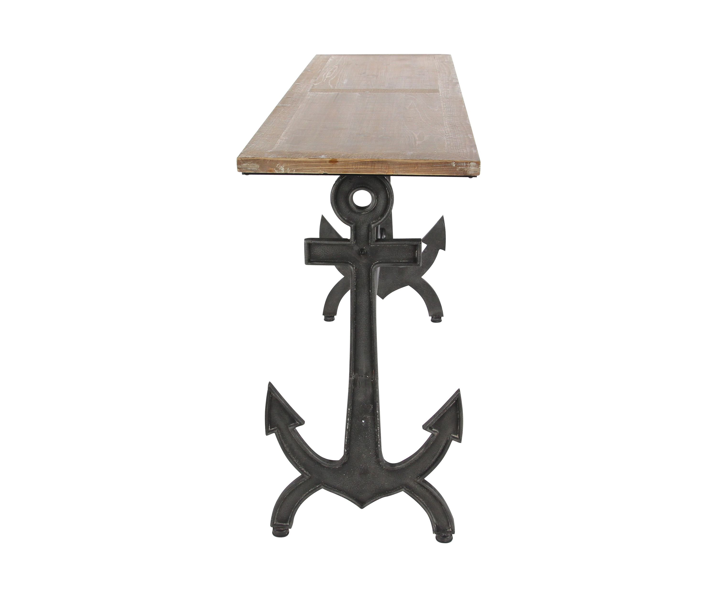 Coastal Metal Console Table