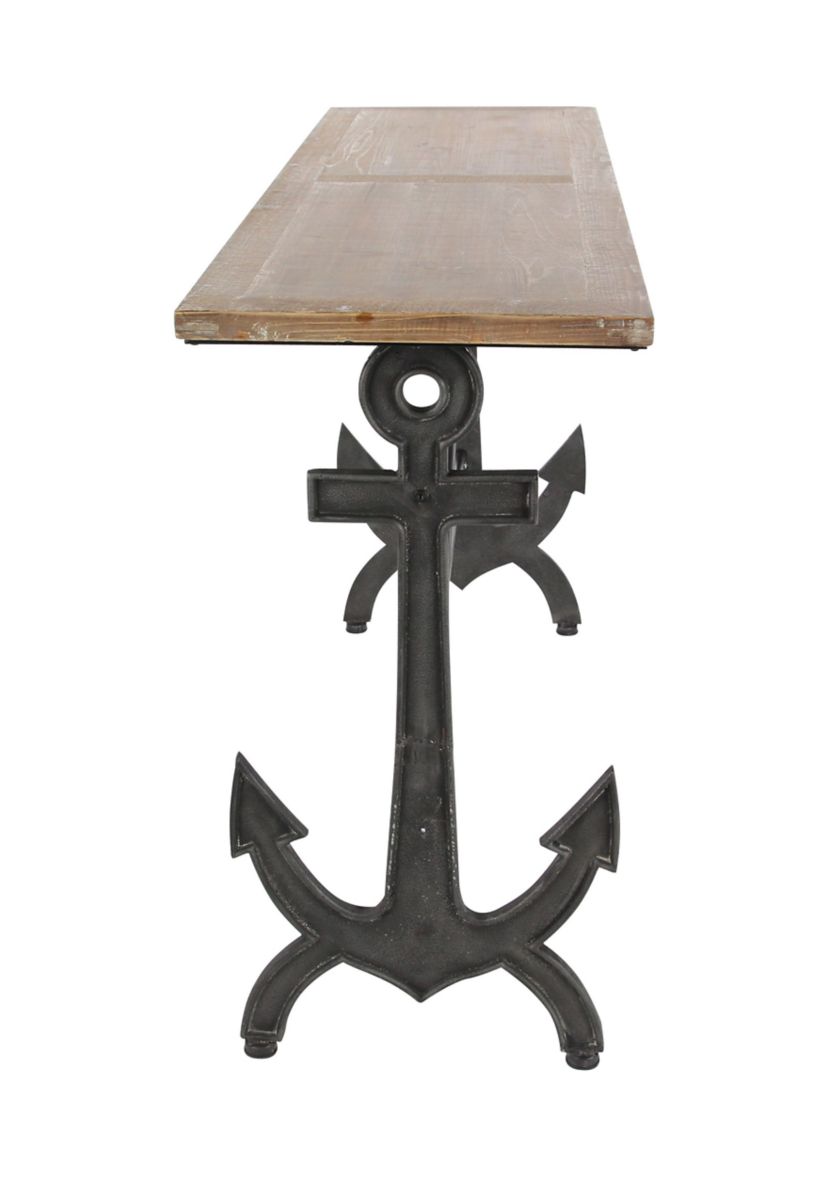 Coastal Metal Console Table
