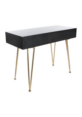 Wood Metal Console Table