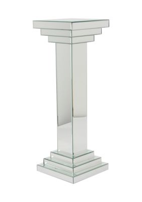 Glam Glass Pedestal Table