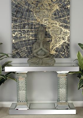 Glam Glass Console Table