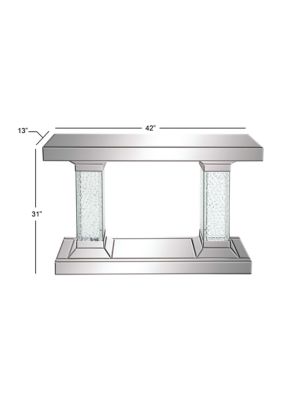 Glam Glass Console Table