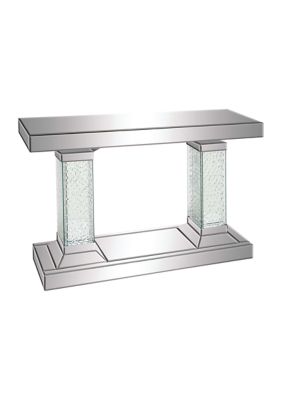 Glam Glass Console Table