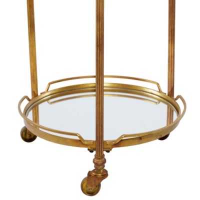 Traditional Metal Bar Cart