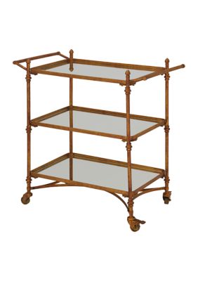 Traditional Metal Bar Cart