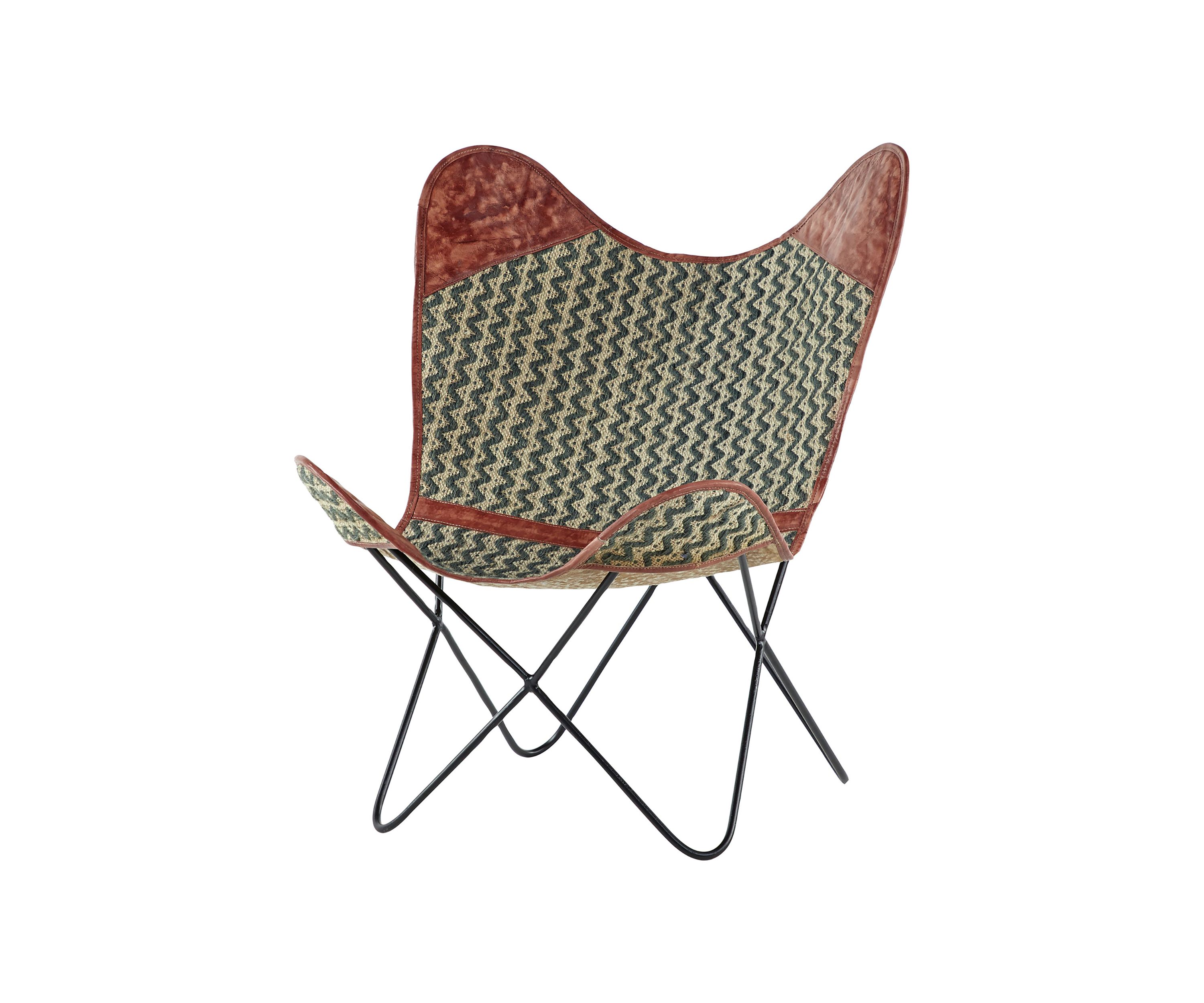 Rustic Canvas Butterfly Chair