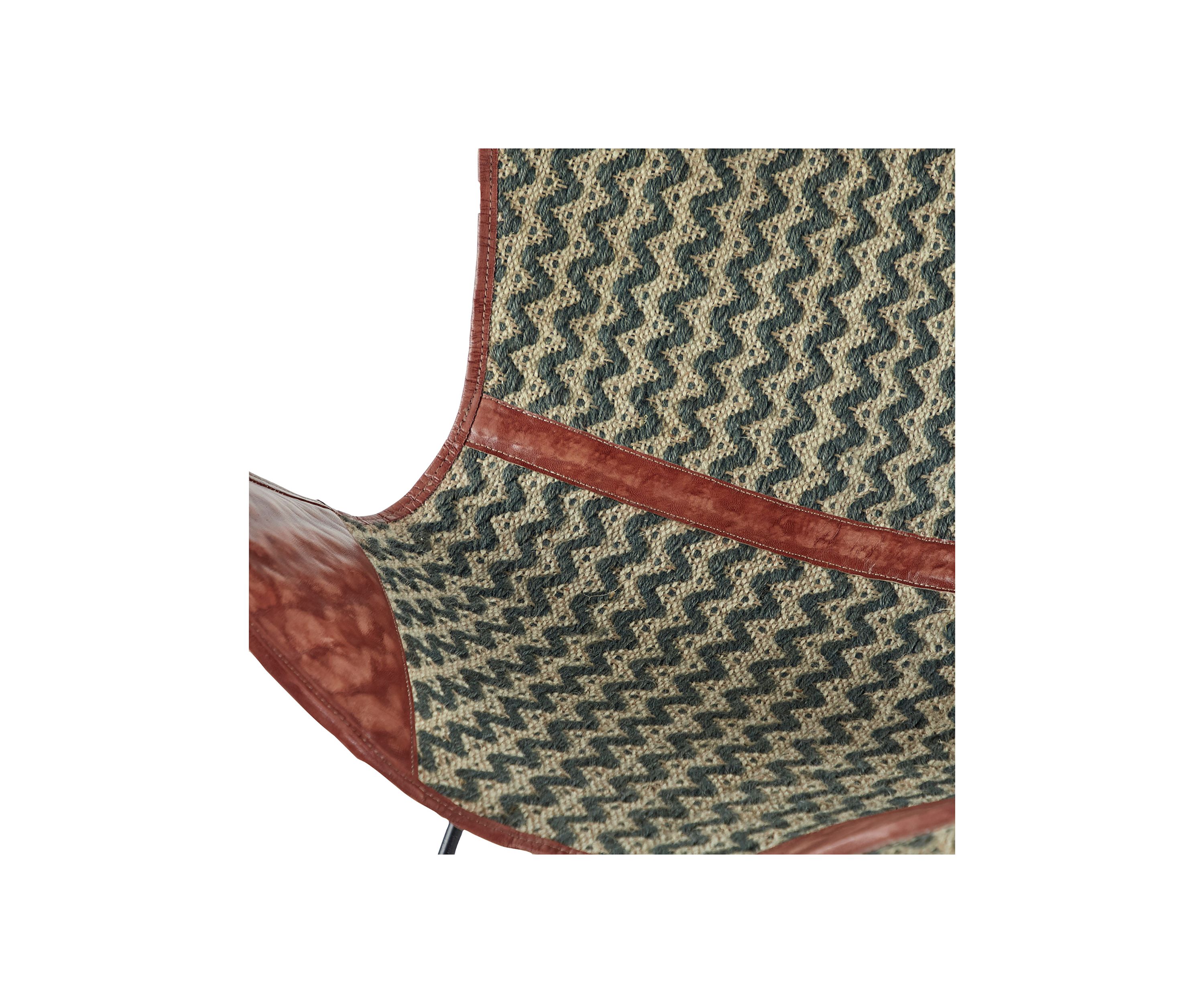 Rustic Canvas Butterfly Chair