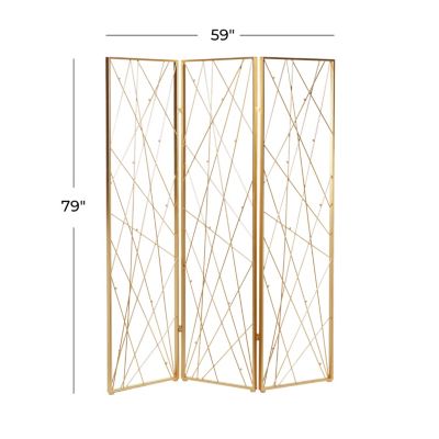 Glam Metal Room Divider Screen