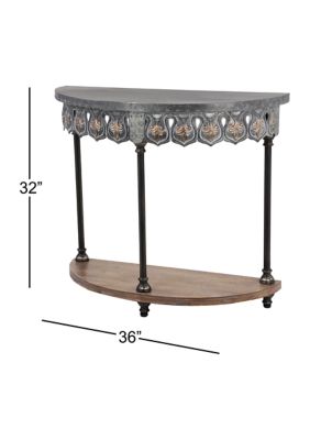 Farmhouse Metal Console Table