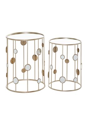 Contemporary Metal Accent Table - Set of 2