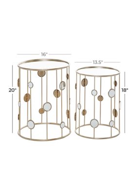 Contemporary Metal Accent Table - Set of 2