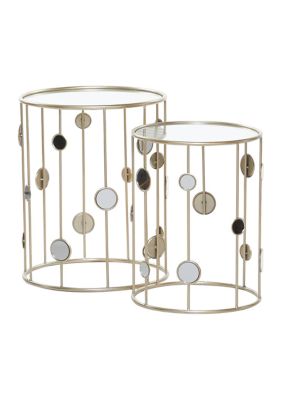 Contemporary Metal Accent Table - Set of 2