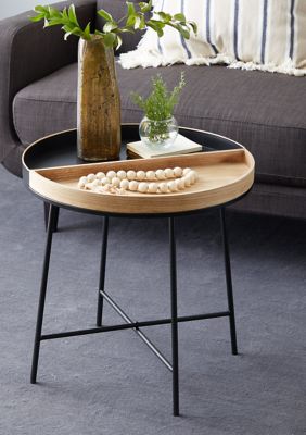 Contemporary Metal Accent Table