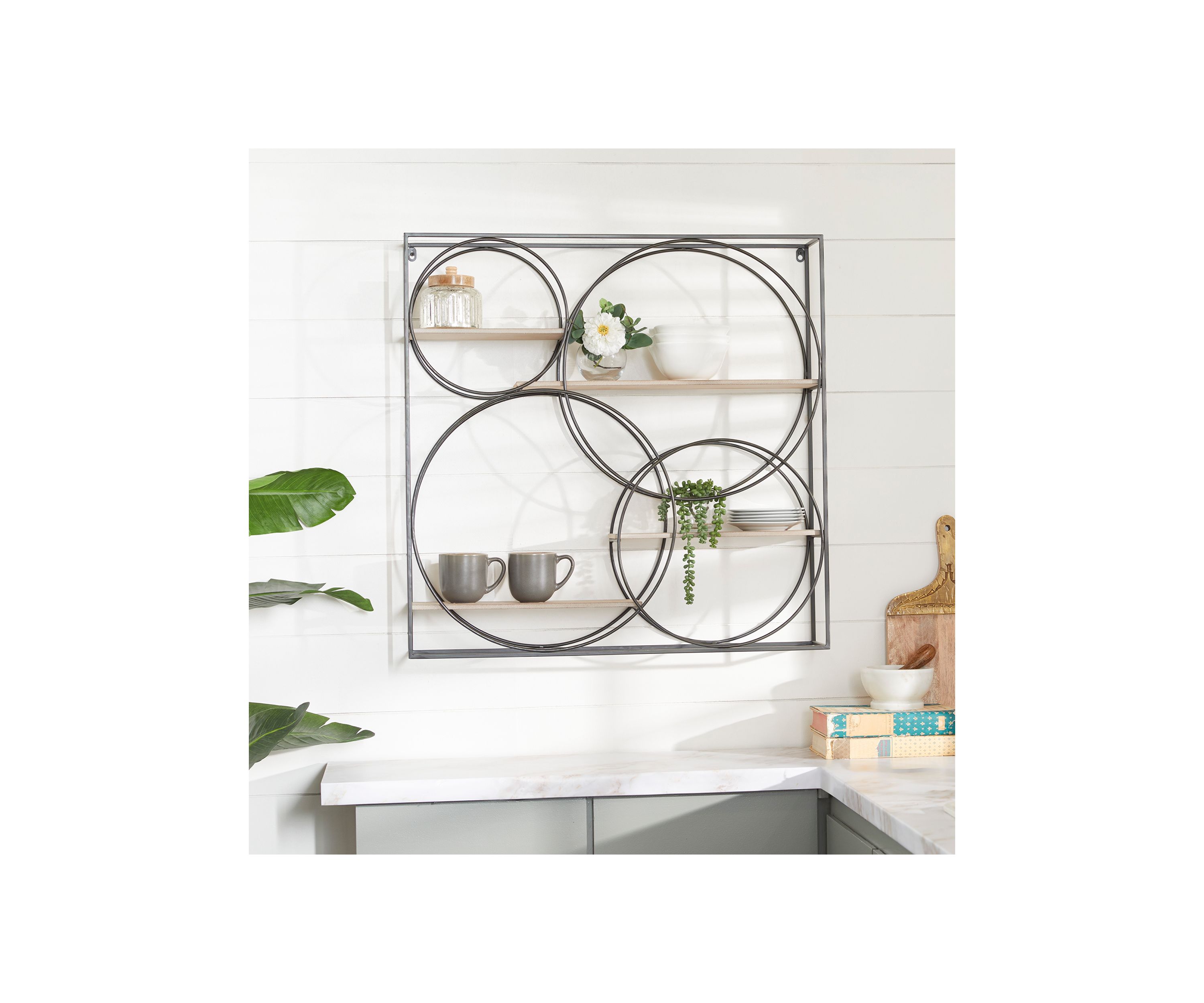 Contemporary Metal Wall Shelf