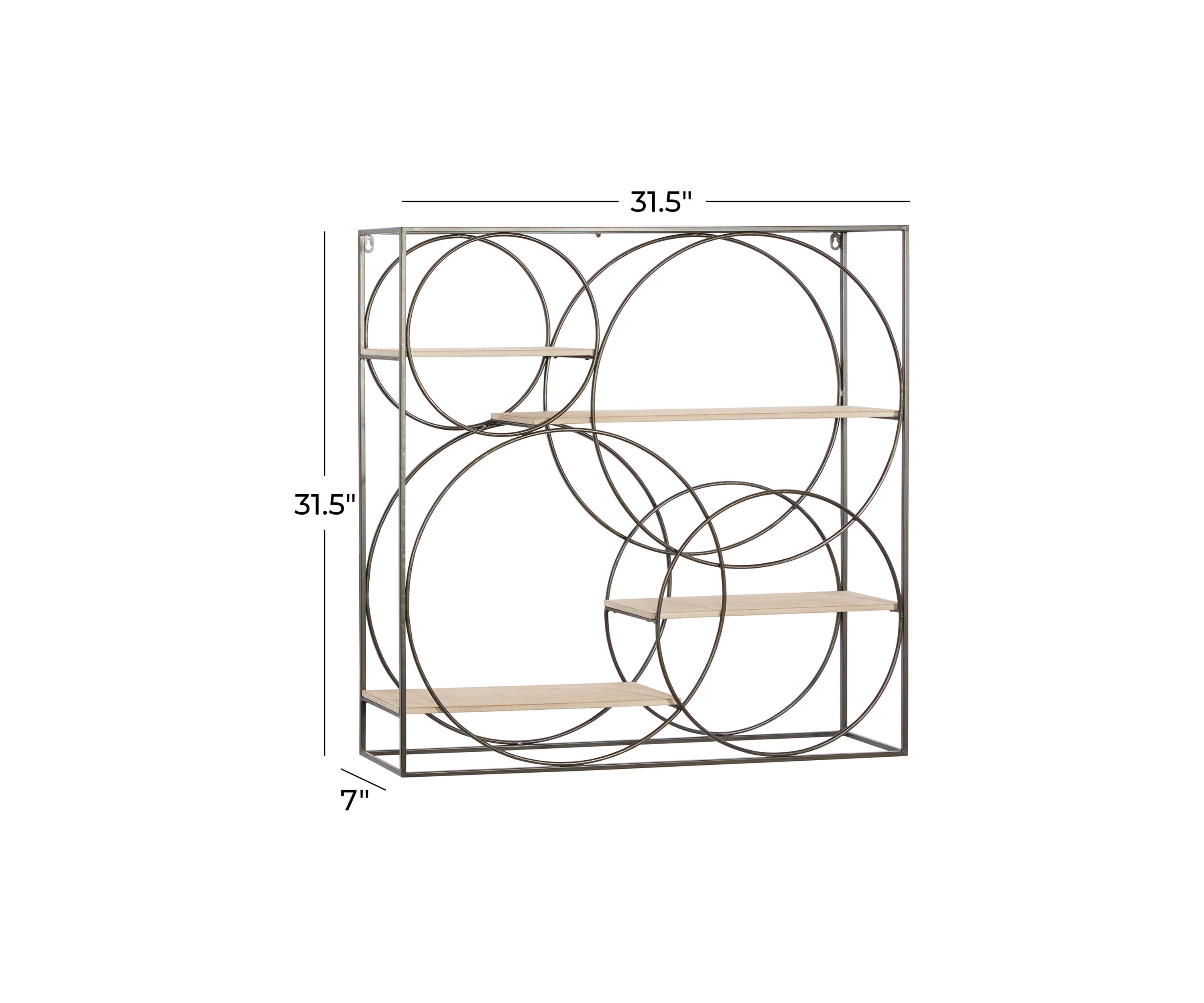 Contemporary Metal Wall Shelf
