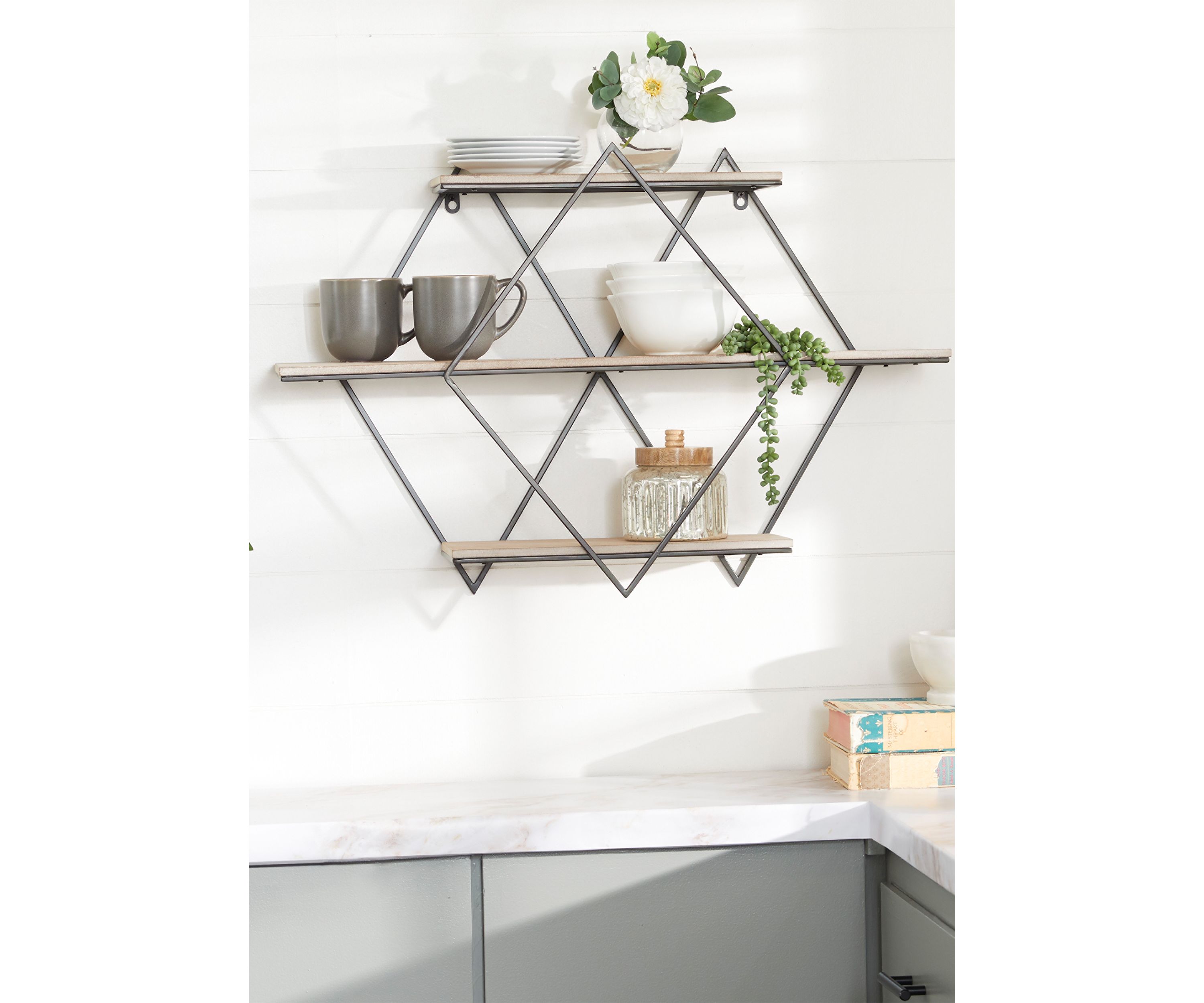 Contemporary Wood Wall Shelf