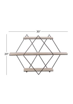 Contemporary Wood Wall Shelf