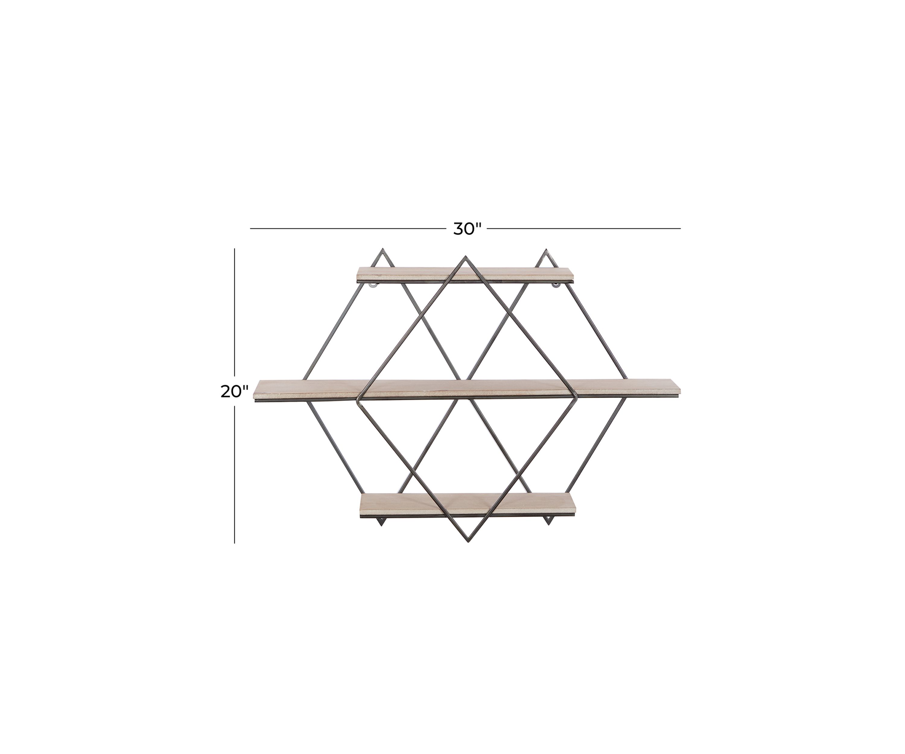 Contemporary Wood Wall Shelf