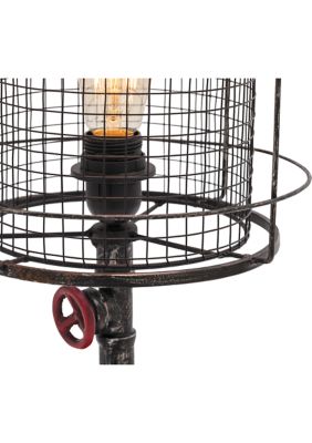 Industrial Metal Accent Lamp - Set of 2