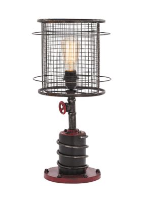 Industrial Metal Accent Lamp - Set of 2