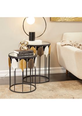 Contemporary Metal Accent Table - Set of 2