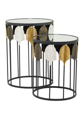 Contemporary Metal Accent Table - Set of 2