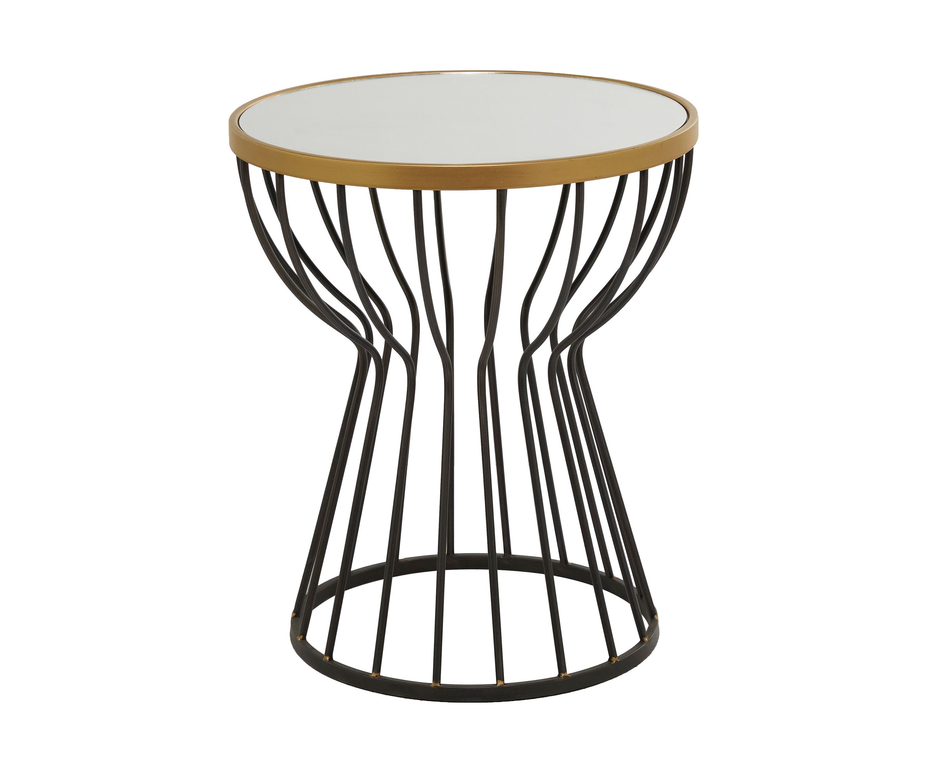 Contemporary Metal Accent Table