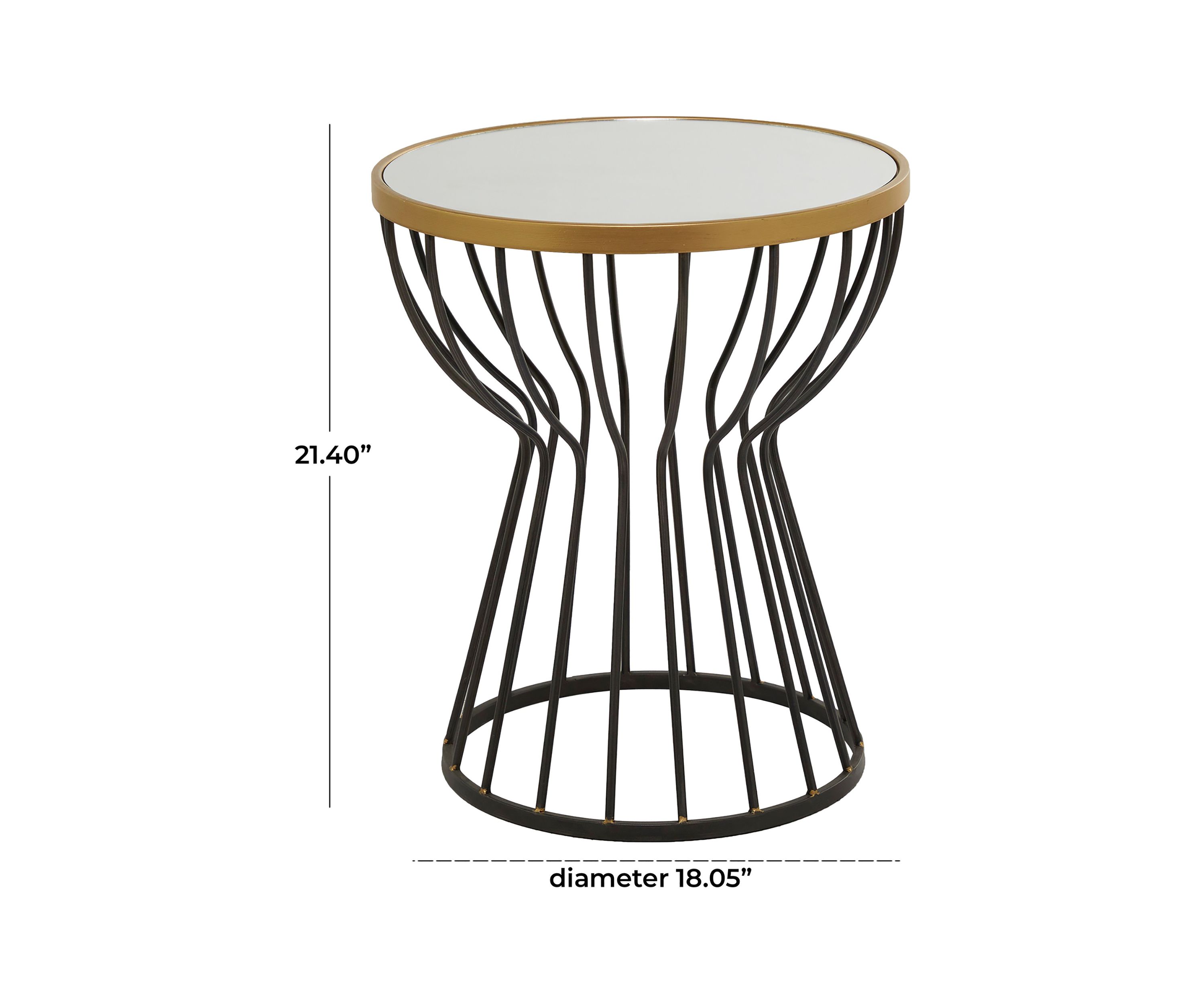 Contemporary Metal Accent Table