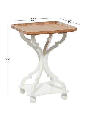 Farmhouse Wooden Accent Table