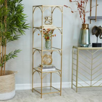 Contemporary Metal Shelving Unit